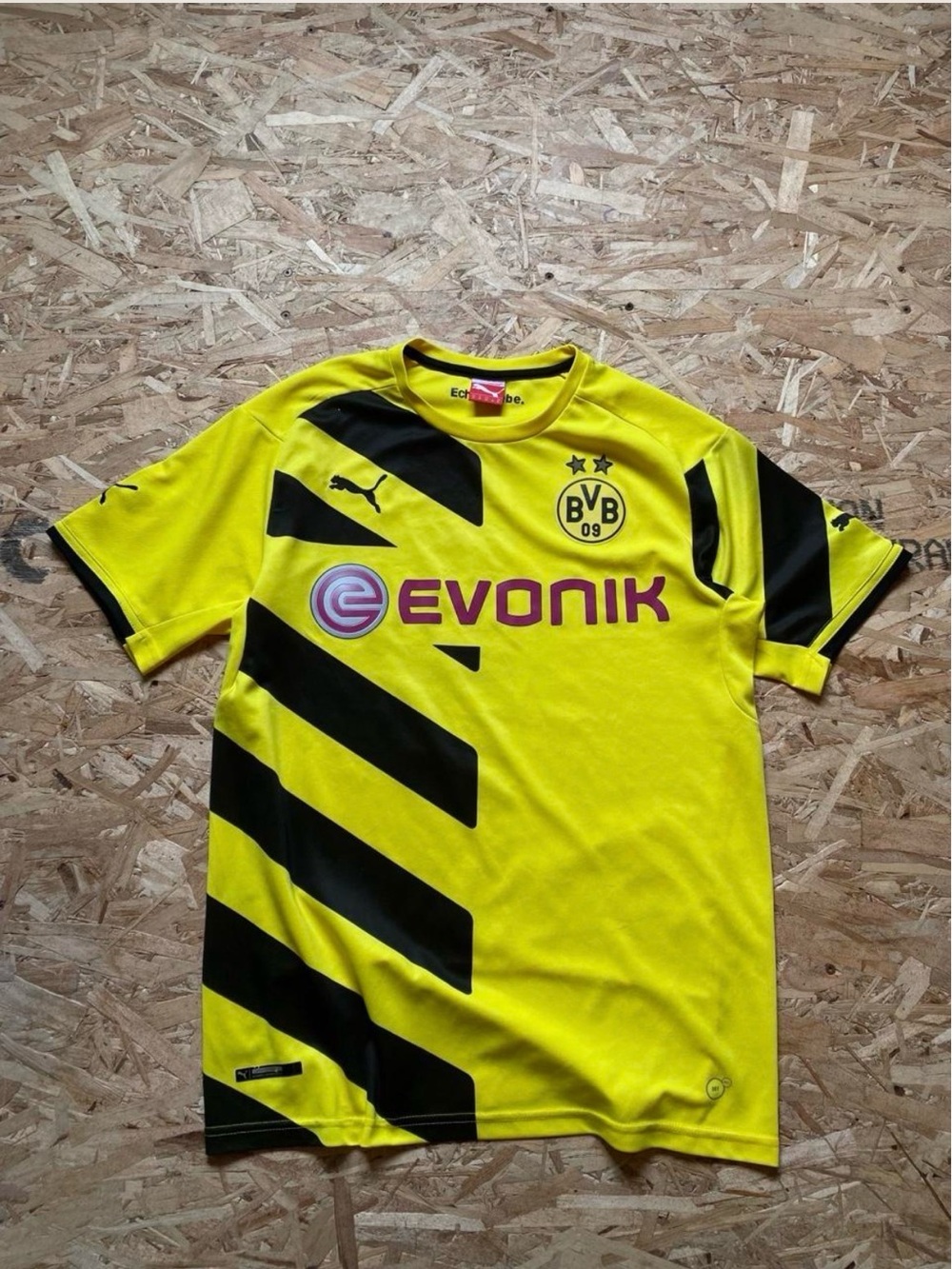 Puma Yellow and Black Borussia Dortmund Short-Sleeve Jersey